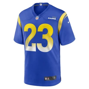 Kyren williams los angeles rams nike game player jersey Royal M