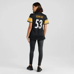 Kyron johnson pittsburgh steelers nike womens game jersey Black 2XL