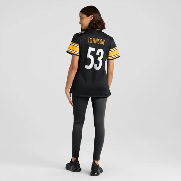 Kyron johnson pittsburgh steelers nike womens game jersey Black 2XL
