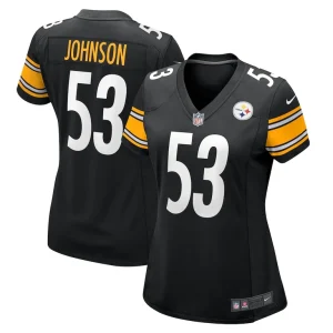 Kyron johnson pittsburgh steelers nike womens game jersey Black
