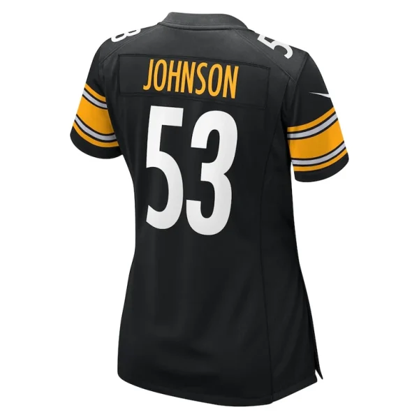 Kyron johnson pittsburgh steelers nike womens game jersey Black L