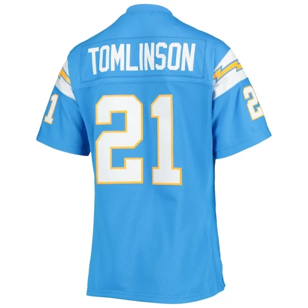 Ladainian tomlinson los angeles chargers mitchell ness womens legacy replica player jersey Powder blue L