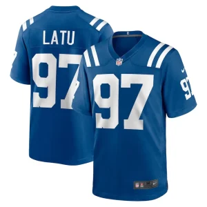 Laiatu latu indianapolis colts nike player game jersey Royal