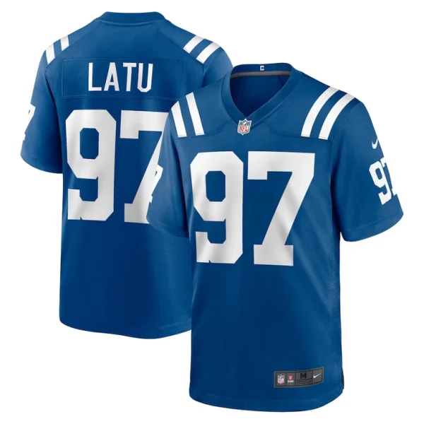 Laiatu latu indianapolis colts nike player game jersey Royal