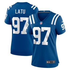 Laiatu latu indianapolis colts nike womens game jersey Royal