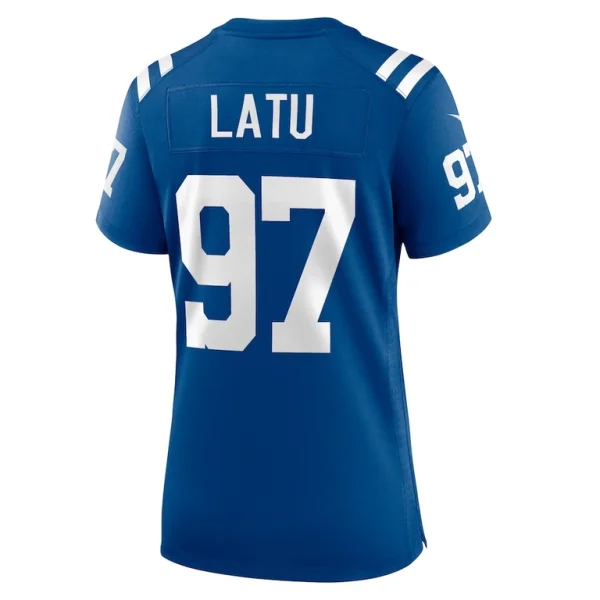 Laiatu latu indianapolis colts nike womens game jersey Royal L