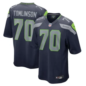 Laken tomlinson seattle seahawks nike game jersey College navy