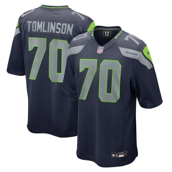 Laken tomlinson seattle seahawks nike game jersey College navy