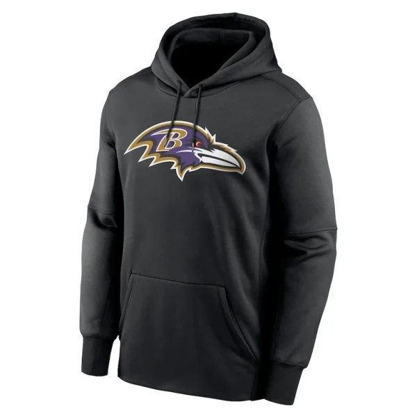 Lamar jackson baltimore ravens nike player name number performance pullover hoodie Black M