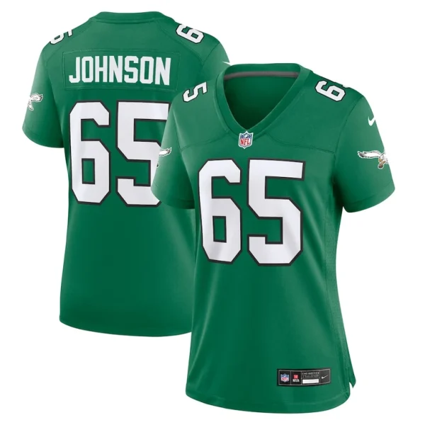 Lane johnson philadelphia eagles nike womens alternate game jersey Kelly green