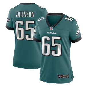 Lane johnson philadelphia eagles nike womens team game jersey Midnight green