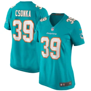 Larry csonka miami dolphins nike womens game retired player jersey Aqua