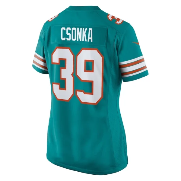 Larry csonka miami dolphins nike womens retired player jersey Aqua L