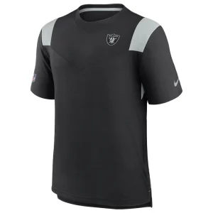Las vegas raiders nike 2022 sideline tonal logo performance player t shirt Black M