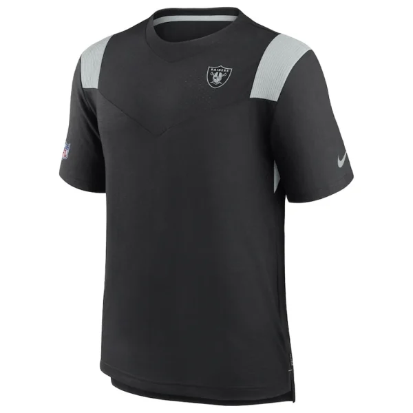 Las vegas raiders nike 2022 sideline tonal logo performance player t shirt Black M