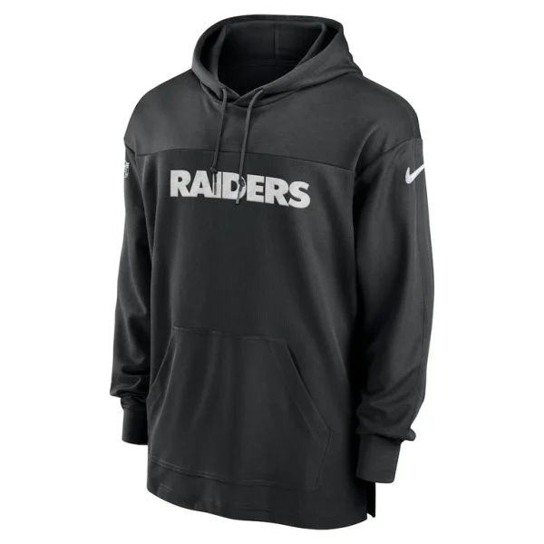 Las vegas raiders nike 2023 sideline lightweight performance hooded top Black M
