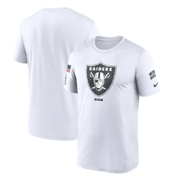 Las vegas raiders nike 2024 salute to service legend performance t shirt White