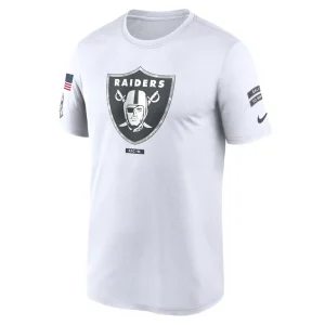 Las vegas raiders nike 2024 salute to service legend performance t shirt White M