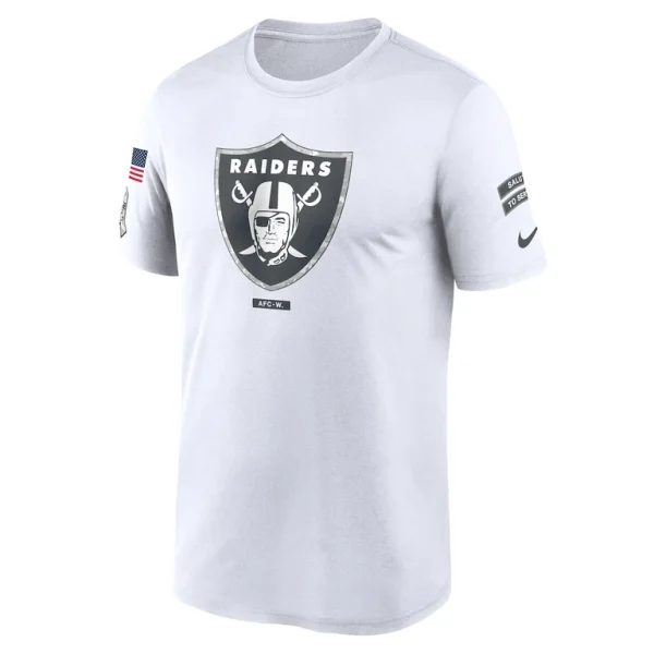 Las vegas raiders nike 2024 salute to service legend performance t shirt White M