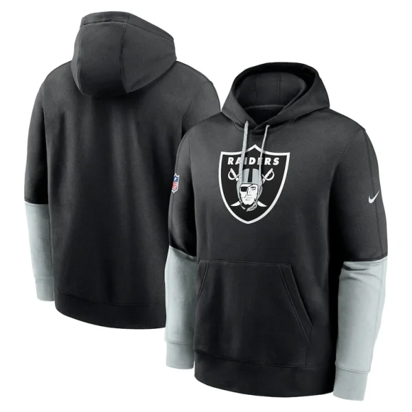 Las vegas raiders nike 2024 sideline club pullover hoodie Black