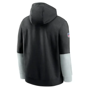 Las vegas raiders nike 2024 sideline club pullover hoodie Black L