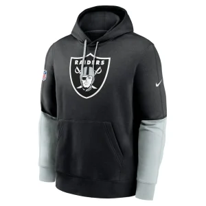 Las vegas raiders nike 2024 sideline club pullover hoodie Black M