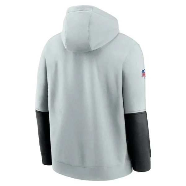 Las vegas raiders nike 2024 sideline club pullover hoodie Silver L