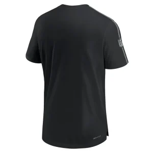 Las vegas raiders nike 2024 sideline coach uv performance t shirt Black L
