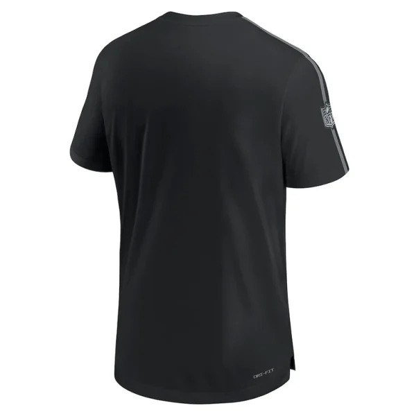 Las vegas raiders nike 2024 sideline coach uv performance t shirt Black L