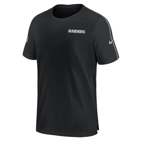 Las vegas raiders nike 2024 sideline coach uv performance t shirt Black M