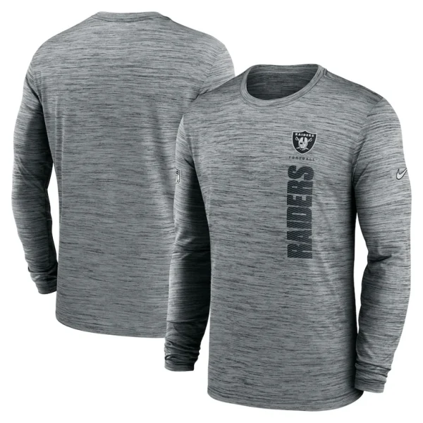 Las vegas raiders nike 2024 sideline velocity performance long sleeve t shirt Gray