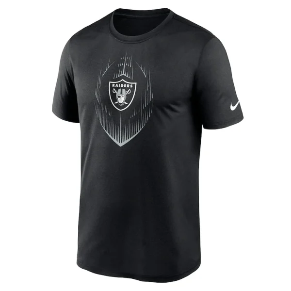 Las vegas raiders nike big tall blitz legend icon t shirt Black 2XT
