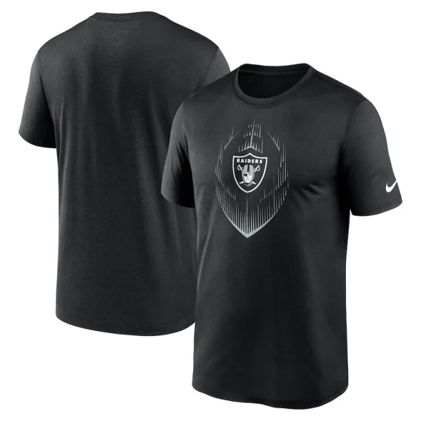 Las vegas raiders nike big tall blitz legend icon t shirt Black