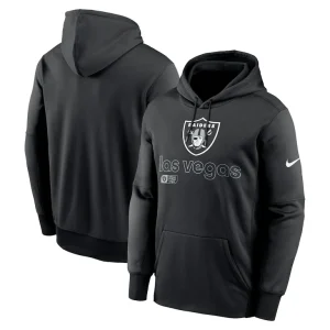Las vegas raiders nike big tall performance pullover hoodie Black