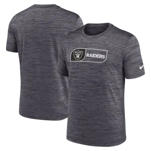 Las vegas raiders nike big tall velocity jock tag performance t shirt Black