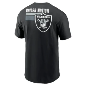 Las vegas raiders nike blitz essential t shirt Black L