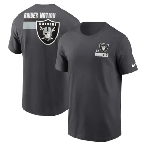 Las vegas raiders nike blitz essential t shirt anthracite Multi