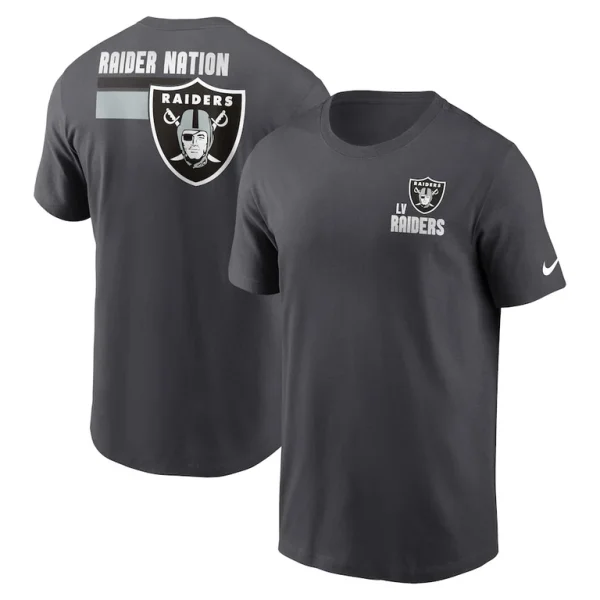 Las vegas raiders nike blitz essential t shirt anthracite Multi