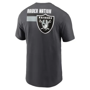 Las vegas raiders nike blitz essential t shirt anthracite Multi L