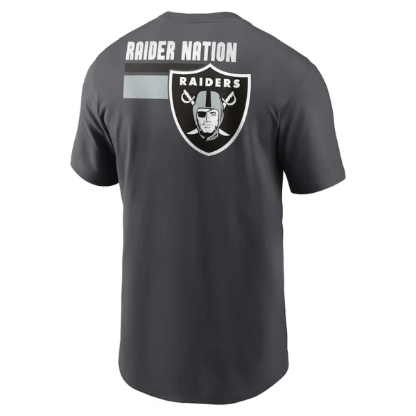 Las vegas raiders nike blitz essential t shirt anthracite Multi L