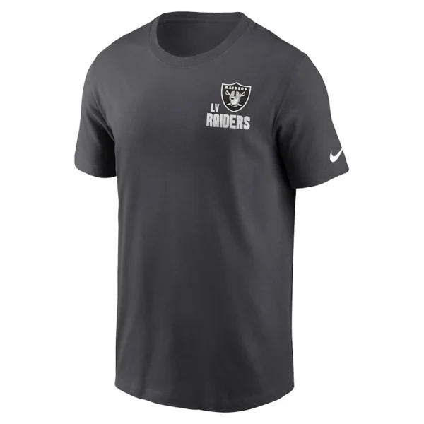 Las vegas raiders nike blitz essential t shirt anthracite Multi M
