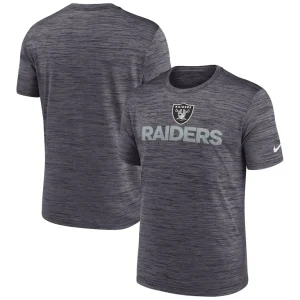 Las vegas raiders nike blitz velocity modern performance t shirt Black