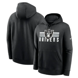 Las vegas raiders nike club fleece pullover hoodie Black