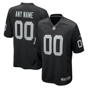 Las vegas raiders nike custom game jersey Black