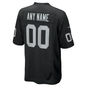 Las vegas raiders nike custom game jersey Black L