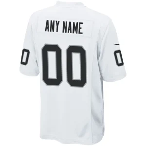 Las vegas raiders nike custom game jersey White L