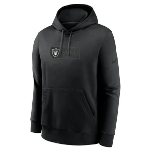 Las vegas raiders nike edge french terry club pullover hoodie Black M
