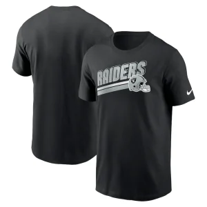 Las vegas raiders nike essential blitz lockup t shirt Black