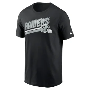 Las vegas raiders nike essential blitz lockup t shirt Black M