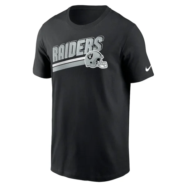 Las vegas raiders nike essential blitz lockup t shirt Black M
